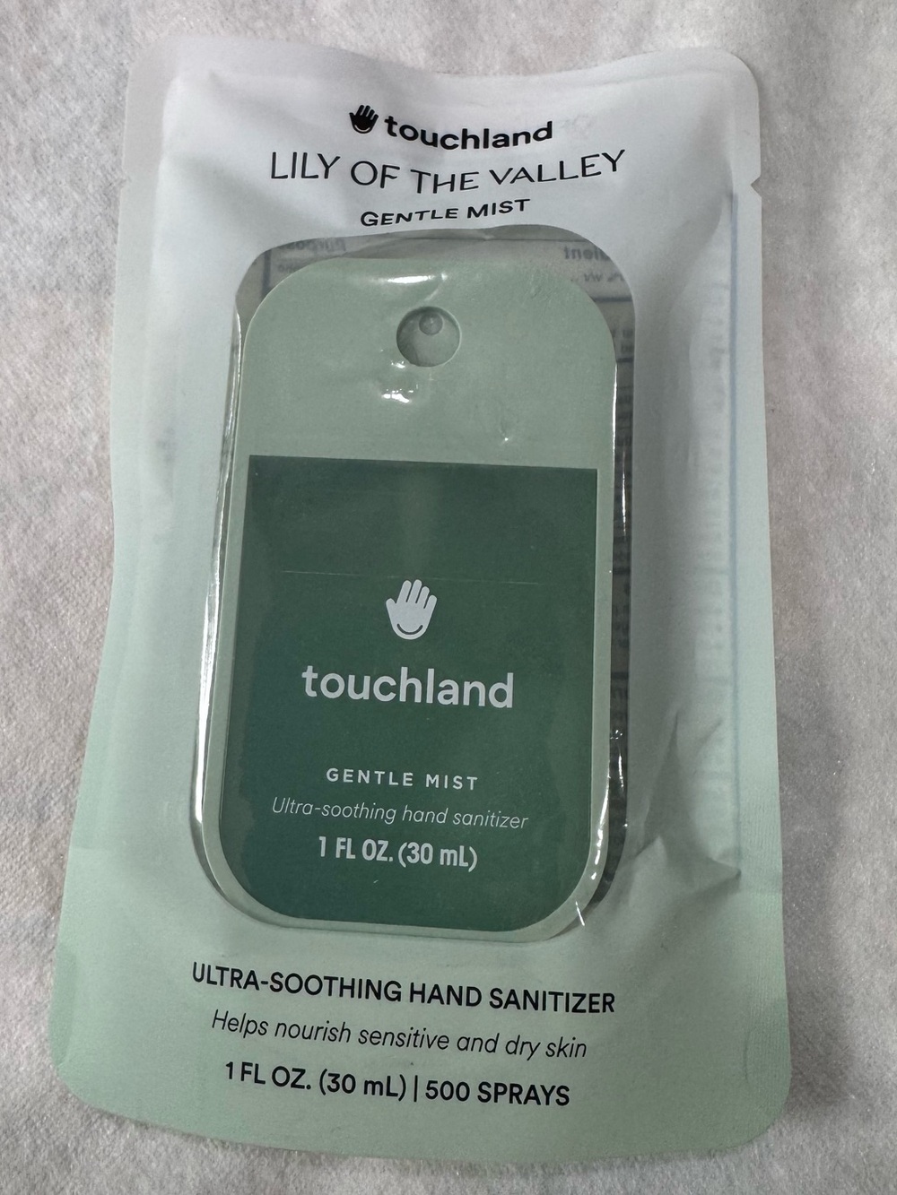Touchland Hand Sanitizer - Lily of the Valley Green
